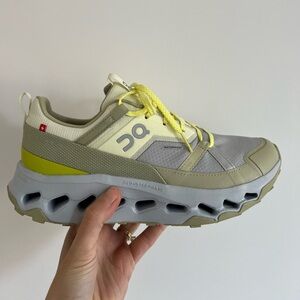On Running Cloudultra Phase Gray and Yellow Sneakers